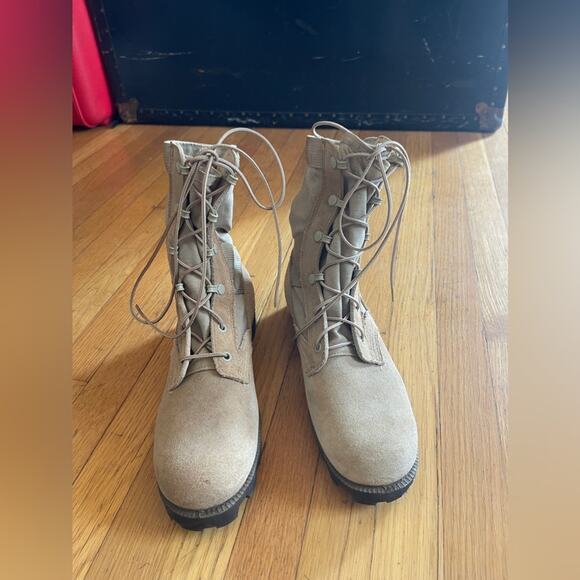 90s Vintage US Army Hot Weather Desert Boot  US Mens Size 6.5 - Picture 2 of 11